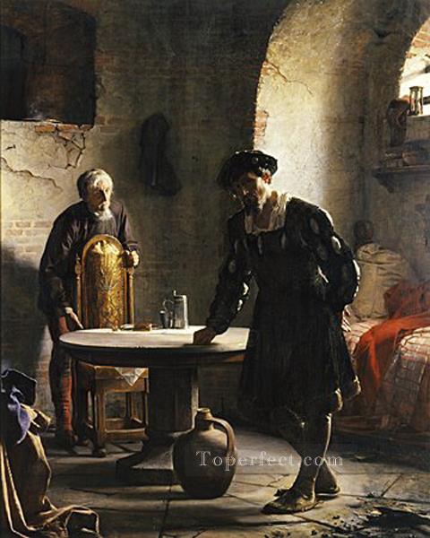 The imprisoned Danish King Christian II Carl Heinrich Bloch Oil Paintings